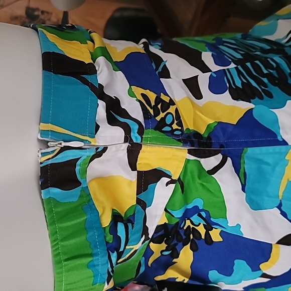 a.n.a Aqua Kelly Green Strapless dress - Picture 4 of 9